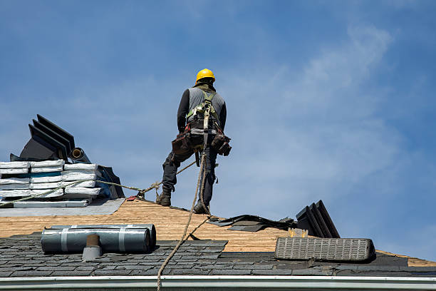 Professional Roof Replacement technician working in Llano, CA